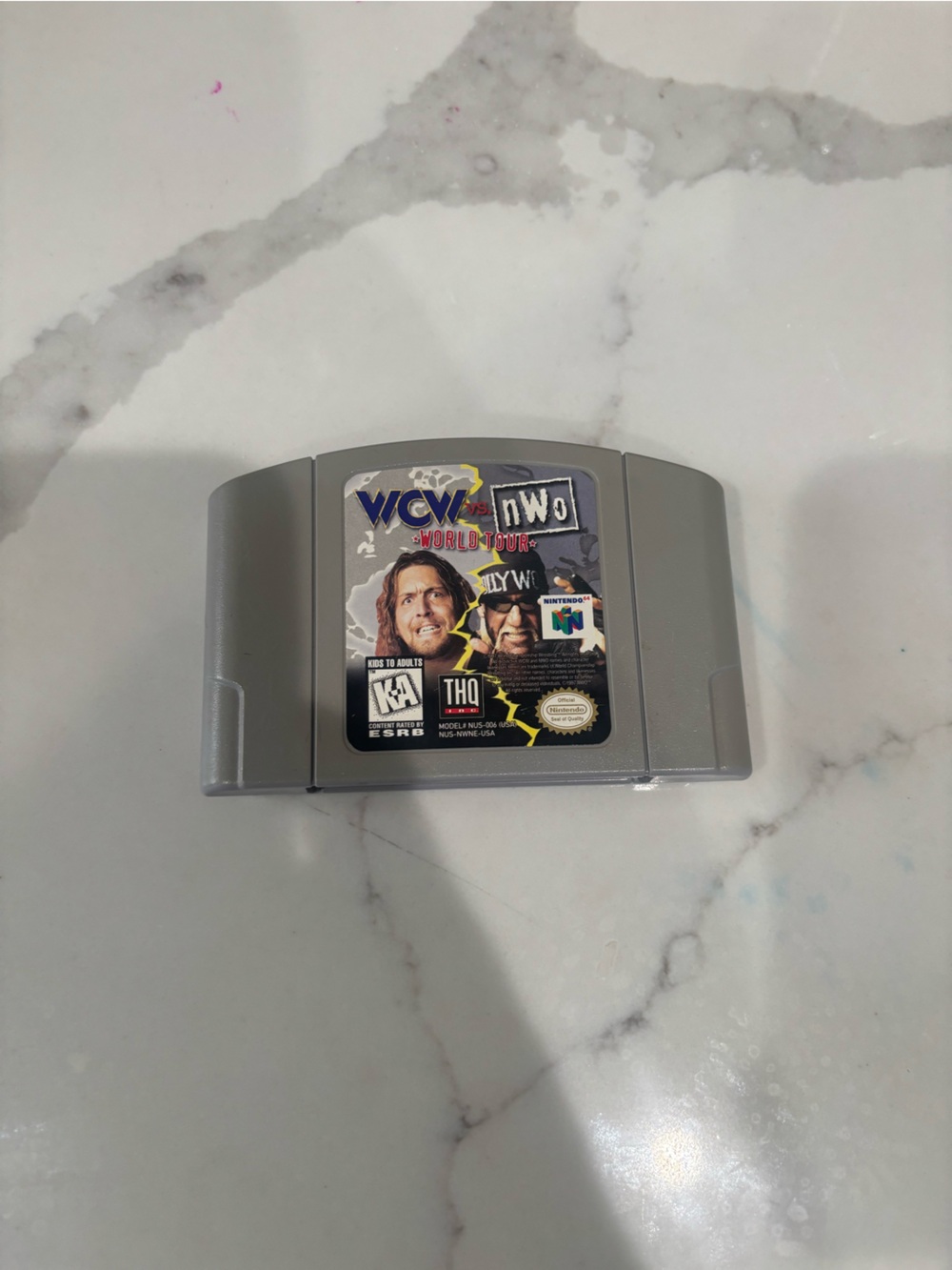 Nintendo Gray N64 Cartridge - WCW vs nWo World Tour